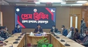 মুজিববর্ষে ভূমিহীনদের ঘর হস্তান্তর বিষয়ে প্রেস ব্রিফিং