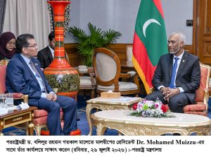 Foreign Minister Calls on the President of the Maldives