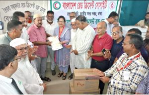 দিনাজপুরে তৈয়বা মজুমদার রেড ক্রিসেন্ট রক্তকেন্দ্রে সাড়ে ৪ কোটি টাকা মূল্যের অত্যাধুনিক মেশিনারিজ হস্তান্তর
