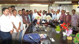 হাবিপ্রবির নবনিযুক্ত ট্রেজারারকে বরণ ও সাবেক ট্রেজারার এর বিদায়ী সংবর্ধনা