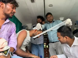 ভারতের ঝাড়খণ্ডে ছাত্র আন্দোলনে লাঠিচার্জ
