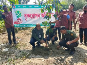 হাতীবান্ধায় আনসার-ভিডিপির উদ্যোগে উপজেলার বিভিন্ন ইউনিয়নে ব্যাপক বৃক্ষরোপণ