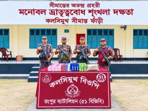 সীমান্তে বিজিবির অভিযান: ভারতীয় কসমেটিকস. জিরা জব্দ