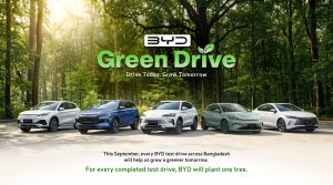 BYD Bangladesh to plant one tree for every test drive in September