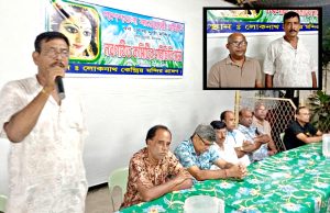 দিনাজপুরে গণেশতলা রায় সাহেব বাড়ী বারোয়ারী সমিতি রথ খোলা দুর্গা মন্দিরের নবগঠিতকমিটির পরিচিতি সভা