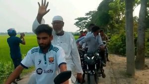 ১নং স্বরমুশিয়া ইউনিয়নের বিভিন্ন স্থানে চেয়ারম্যান প্রার্থী ইসলাম উদ্দীনের জনসংযোগ